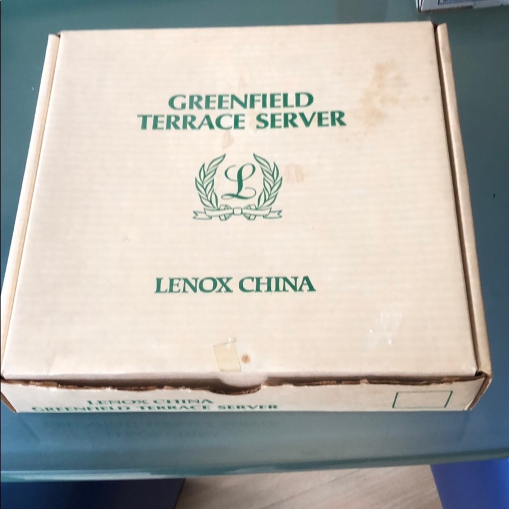LENOX CHINA TWO TIERED GREENFIELD TERRACE SERVER - Picture 13 of 14